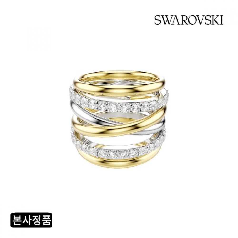 Swarovski [official Product Shopping Bag Included] Hyperbola Cocktail Ring 57404
