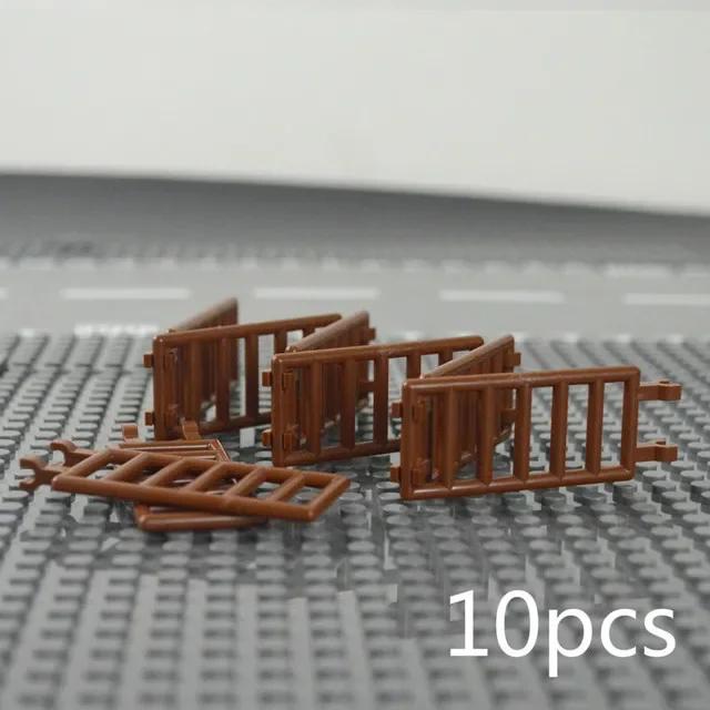 MOC Город Друзья Дом Детали Забор Лестница Лестница Ворота Строительные Блоки Дверь Окно Фигурки Сад Leduo DIY Аксессуары Кирпичи