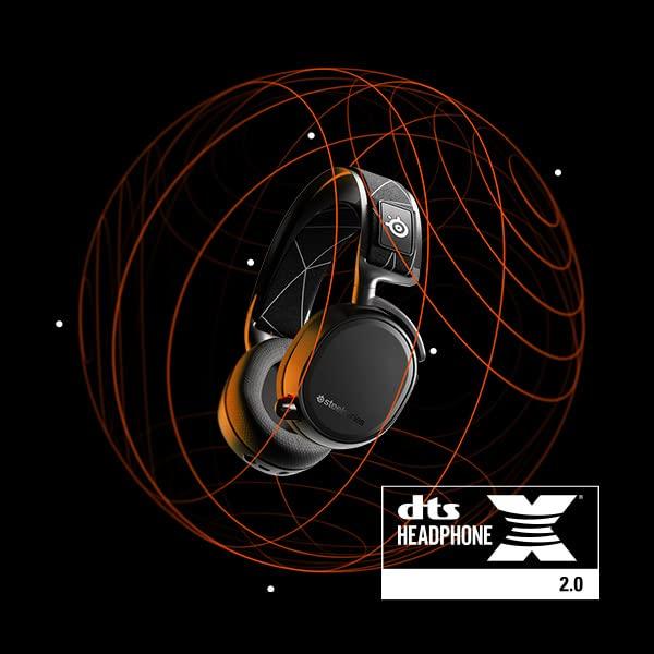 SteelSeries Arctis 9 Wireless Gaming для гарнитуры размера M, Беспроводная, Совместимость 2,4 ГГц/Bluetooth, Закрытого типа, ПК, PS5, PS4, Черный, (Код продукта