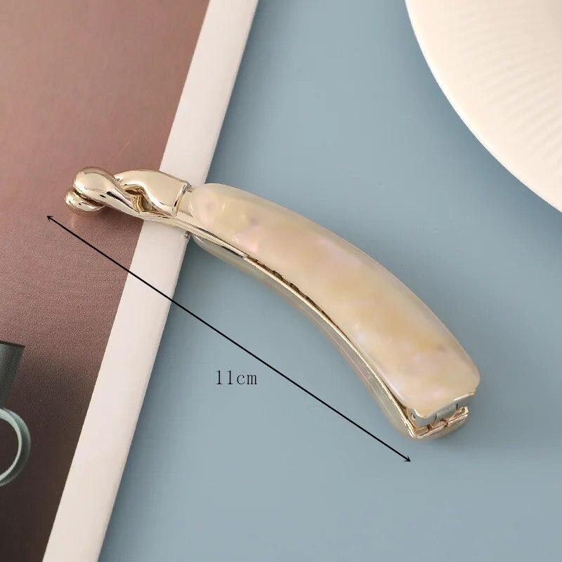 Frosted Banana Ponytail Clip Solid Color Hair Clip Women Hair Styling Clip Accessories Ponytail Barrettes Hair Claws Hairpins