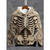 Vintage Men's Sweatshirt 3D Skull Graphic Printed Casual Hoodie Autumn Spring Oversized Clothing Harajuku Long Sleeve Pullovers