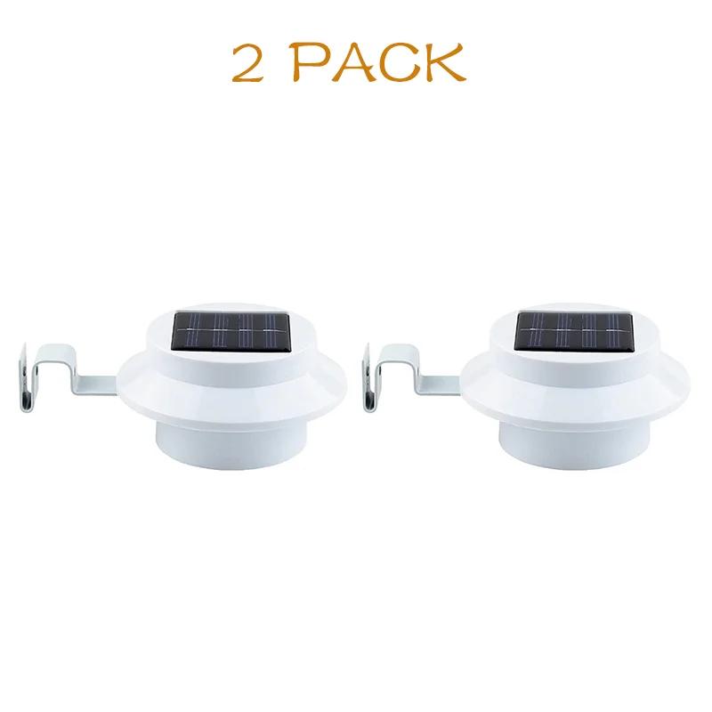 Outdoor Solar Gutter Lights 3 9 LEDs Fence Light Waterproof Security Lamps For Eaves Garden Landscape Pathway B Solar Lights