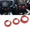 Красная Алюминиевая Ручка Переключателя Кнопки Кондиционера Декоративная Накладка для 2015- Dodge Challenger
