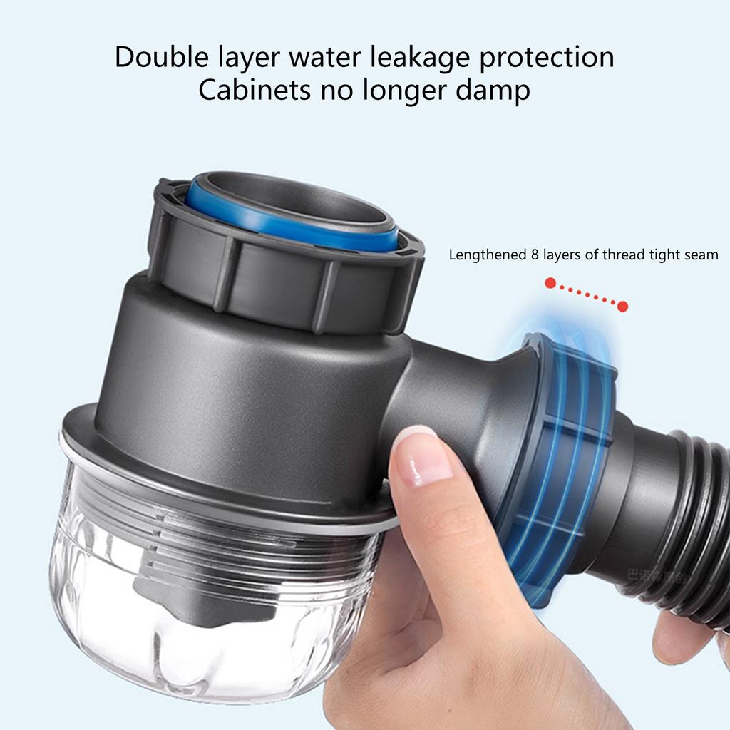 Сифон P-образный Замены Модернизации Видимый Съемный Легкий в Использовании Сливные Клапаны для Кухни Ванной Комнаты Измельчителя Пищевых Отходов