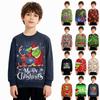 Рождественский свитшот для мальчиков и девочек, уродливая рождественская футболка, свитшот с круглым вырезом, для малышей, с длинным рукавом, пуловер, наряд, топы