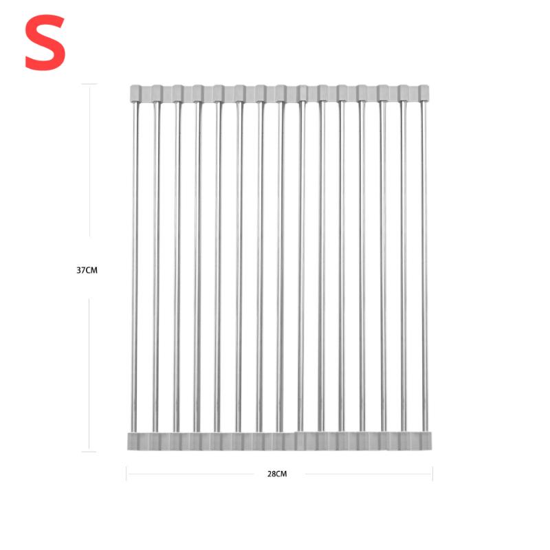 Силиконовая нержавеющая сталь сушилка для фруктов и овощей кухонная мойка полка кухонные принадлежности держатель для губки кухонные принадлежности сито