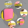 Augeny 48 Capacity CD Case, Portable DVD Hard Plastic Case Holder, Universal Wallet Disc Storage Binder For Car, Home, Travel, Carrying Organizer