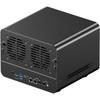 WTR MAX AMD Ryzen 7 Pro 8845HS NAS Мини-ПК DDR5 5600 МГц Поддерживает 4×2,5/3,5" Жесткий диск 2×M.2 2280 NVMe Настольный NAS DIY Компьютер
