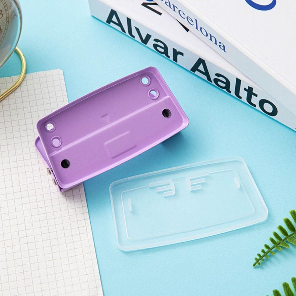 Macaron Color Paper Punch Tool Manual Round Hole Puncher New 2-Hole Puncher