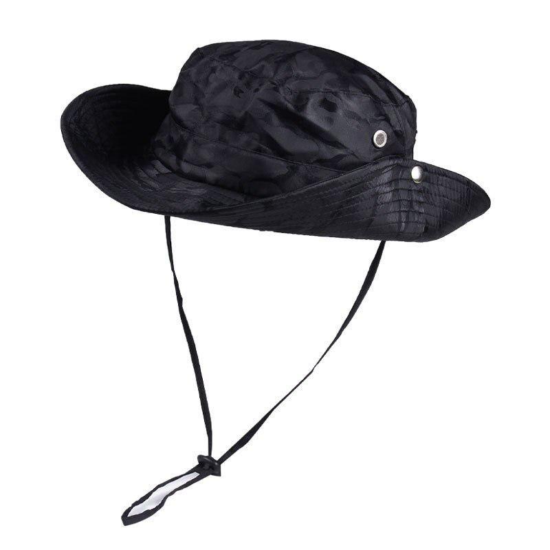 Men's Sun Cap Breathable Quick Dry Bucket Hats Sun Protection Anti-UV Fishing Camping Camouflage Fisherman Hat