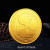 Биткоин BTC SHIB DOGE XRP Сувенирная монета из металла Коллекция криптовалютных монет с пластиковым кейсом