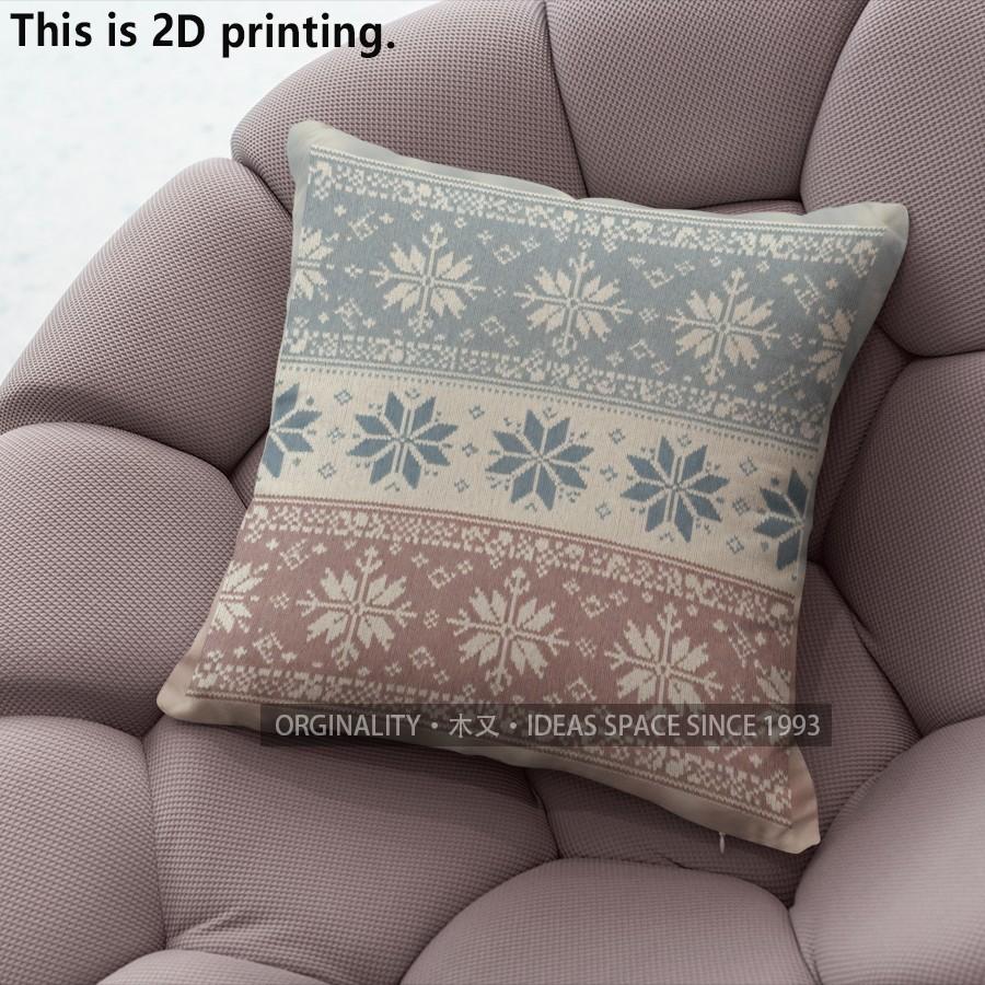 Nordic Snowflake Throw Pillow Covers Pattern Cushion Cover Suitable for Sofa Bedroom Car Pillow Cover