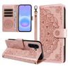 3D рельефный чехол-кошелек с цветком мандалы для Samsung Galaxy A73 A72 A71 A57 A55 A54 A53 A52 A51 A42 A41 A37 A36 A35