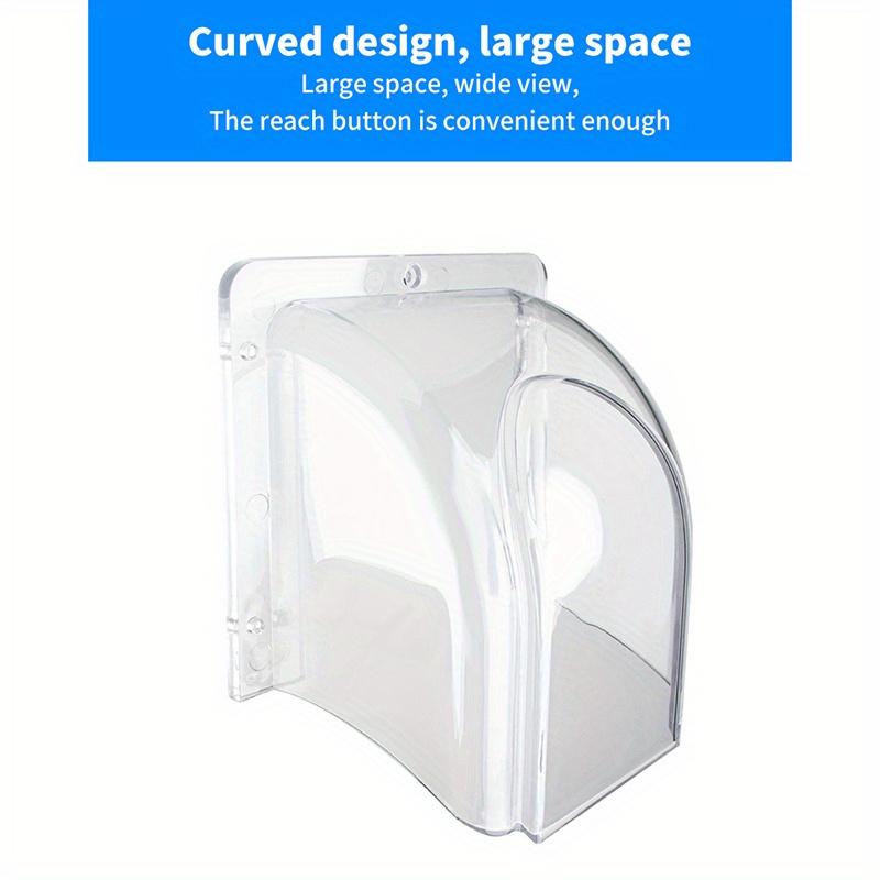 1 шт. Кнопка звонка прозрачная защитная крышка для домашнего дверного звонка водонепроницаемая крышка для беспроводного дверного звонка