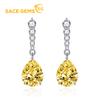 Classic Copper Alloy Zircon Earrings Ladies Jewelry Wedding Promise Party Gift