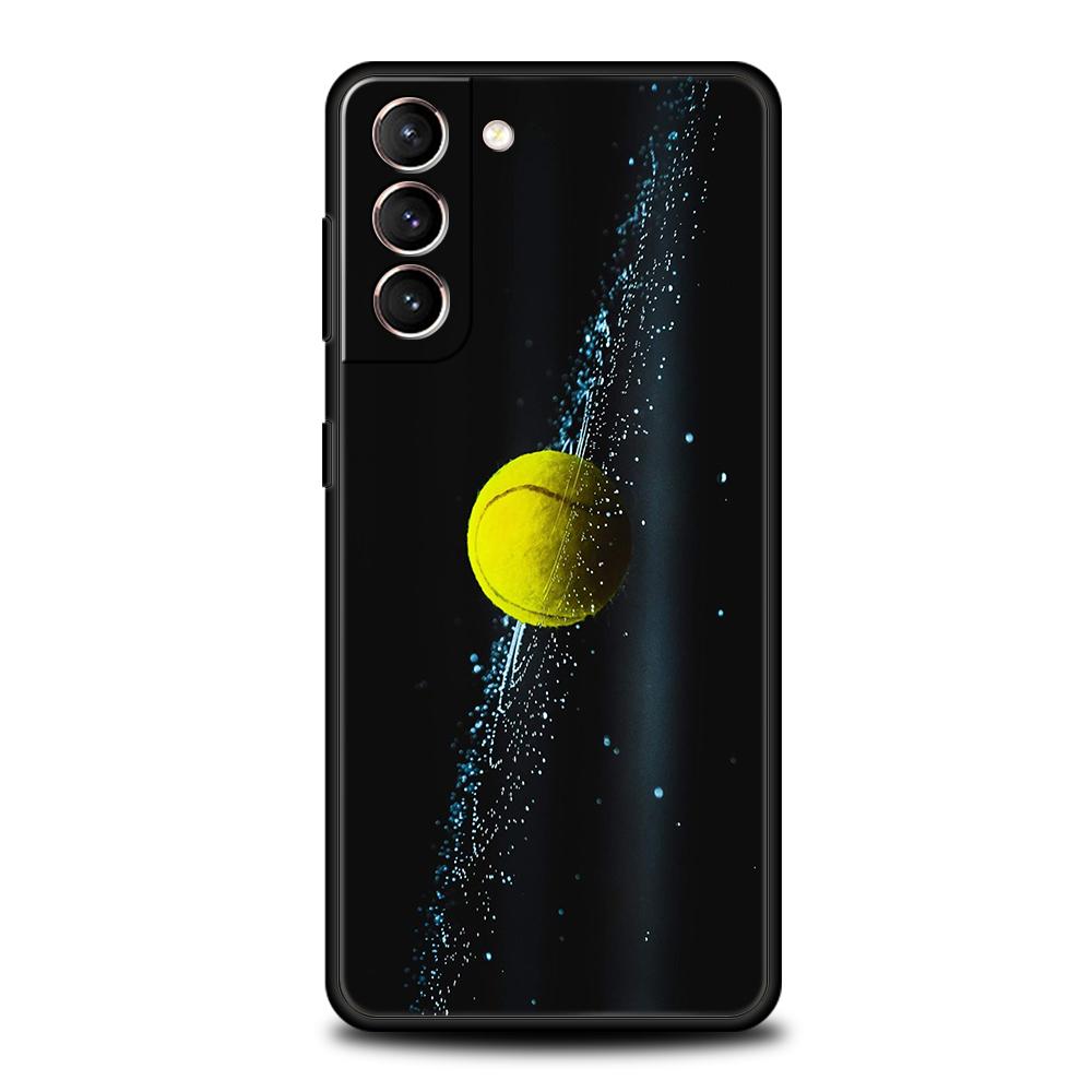 Спортивный чехол для телефона с тематикой тенниса для Samsung Galaxy S25 S24 S23 S22 S20 S21 FE Ultra S10 S10E S9 Plus 5G Мягкий ТПУ Чехлы Покрытия Сумки