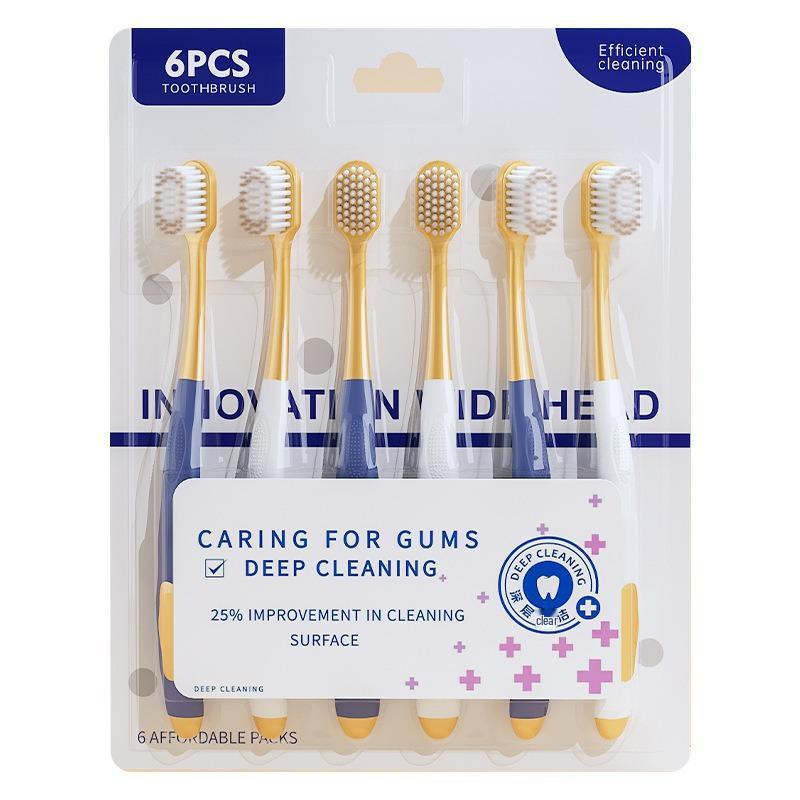 Wide Head Dense Soft Bristle High-Grade Household Toothbrush