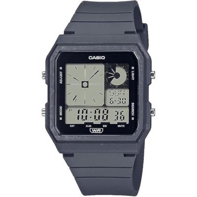 Цифровые часы Casio POP на био-основе со светодиодной подсветкой, ежедневным будильником, серым ремешком, LF-20W-8A2CF