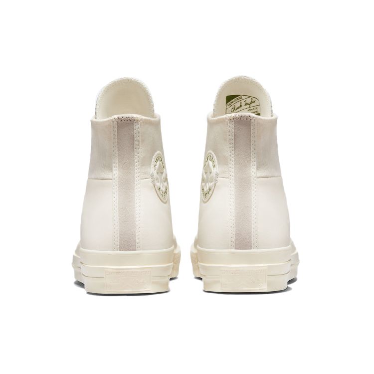 Converse Chuck 70 Crafted Mixed Material High Egret Unisex Sneakers Cream Light-Silver 172666C