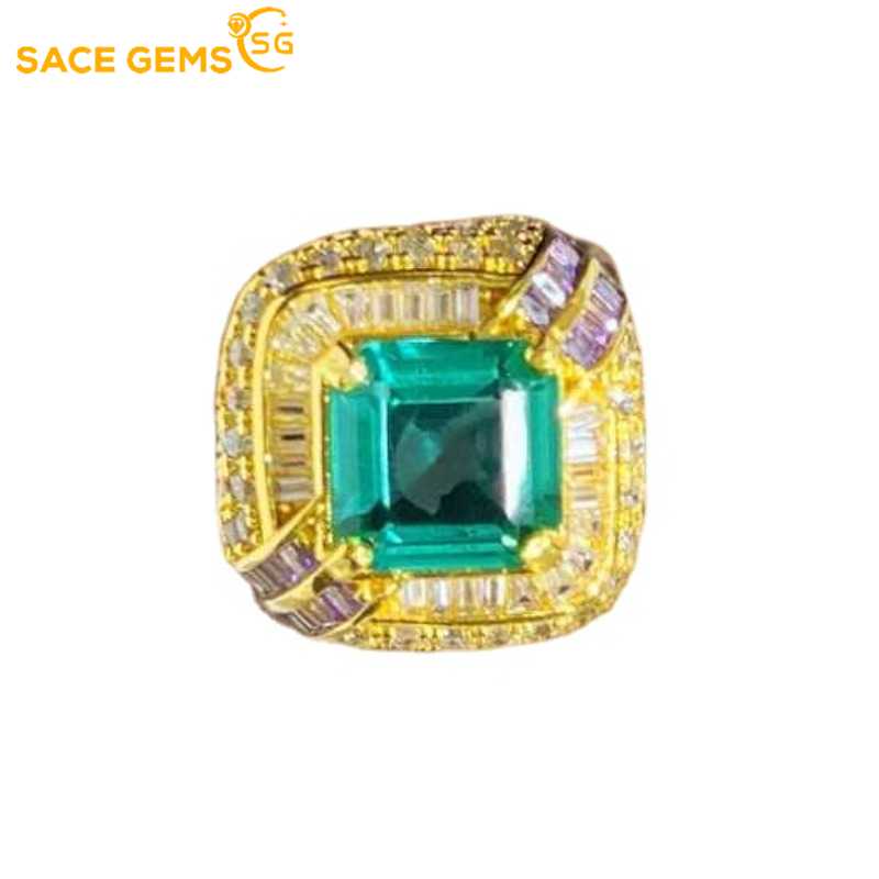Sace Gems Классическое кольцо из медного сплава с цирконом, женские ювелирные изделия, свадебный подарок для вечеринки