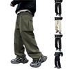 Men's Overalls Drawstring  Multi Pocket Casual Pants Hiking Pants Cotton Twill Pants