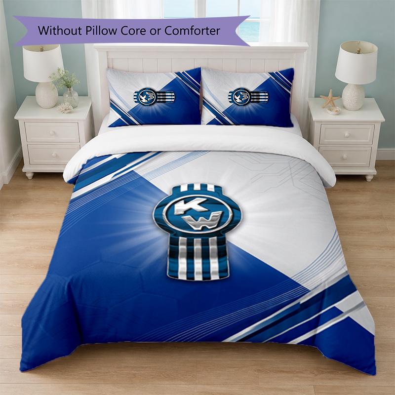 Kenworth Print 3Pcs Bedding Set Duvet Cover With Two Pillowcases Soft Bed Linen For Household Bedroom