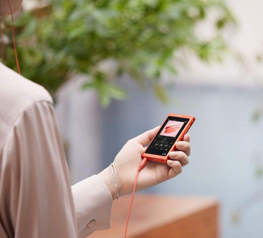 Sony Walkman A Series MP3 Player NW-A55HN 16GB Bluetooth Hi-Res Audio MicroSD Support Twilight Red 45 Hours Playback