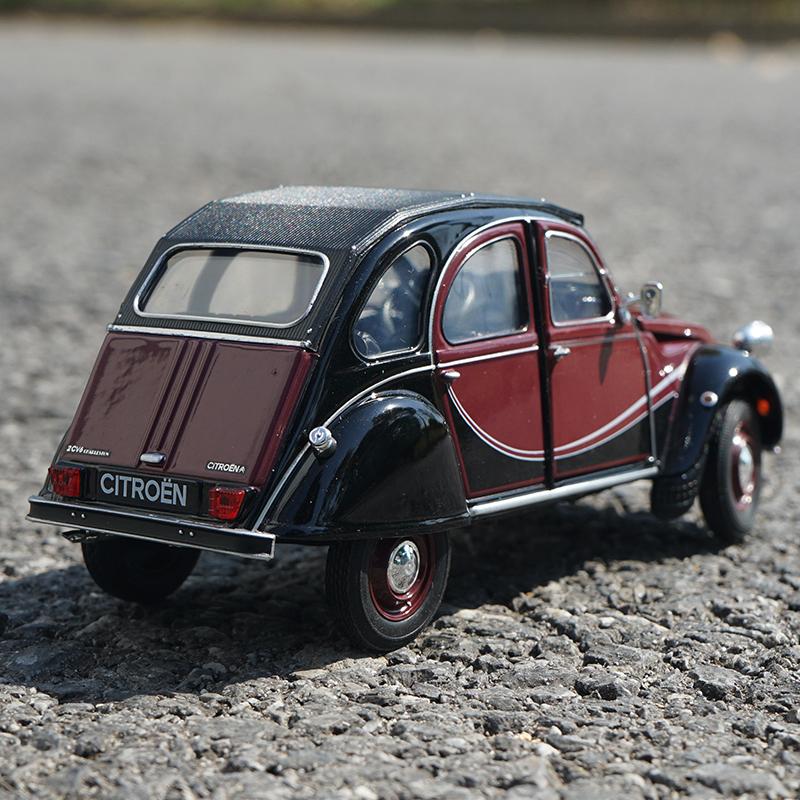 Велли 1:Модель Citroen 2CV 6 Charleston в масштабе 1:24, литая металлическая - Классический автомобиль с детализированным дизайном