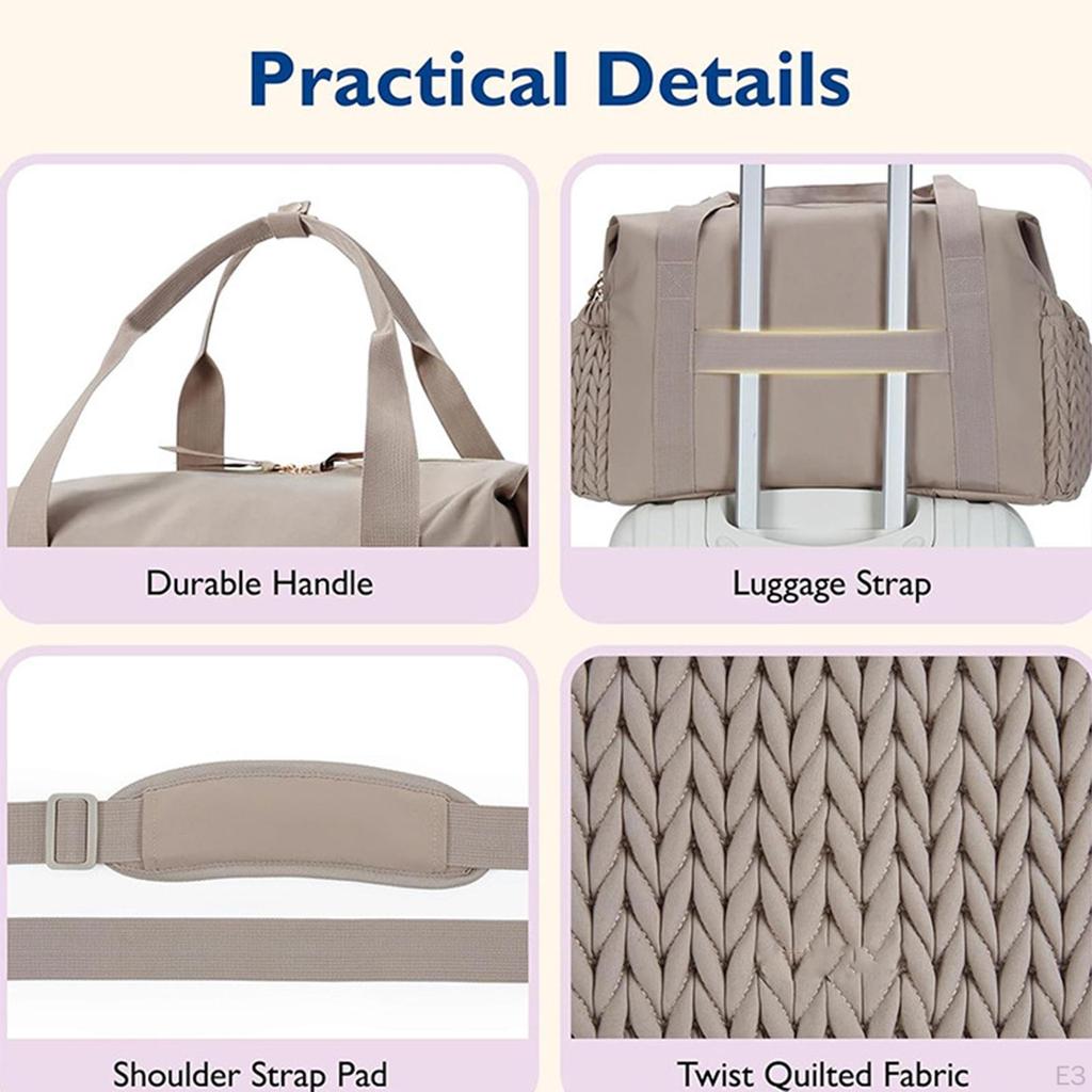 Diaper Bag Baby with Pacifier Case Water Resistant Mommy Shoulder Maternity for Travel