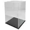 Rubonarie Acrylic Figure Case, 20x20x30cm, Stain-Resistant, Durable, with Stand (Clear)