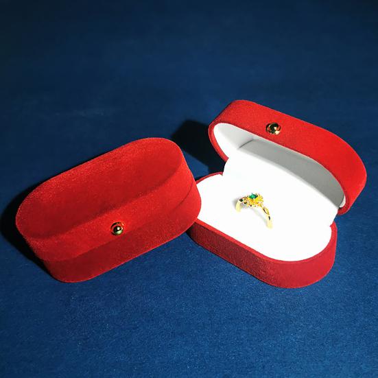 Коробка-держатель для колец с крышкой, защитная легкая флокированная коробка для ювелирных изделий, свадебные сувениры