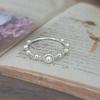 Ollia серебряное многослойное кольцо из серебра 925 пробы, серебряное кольцо с жемчугом