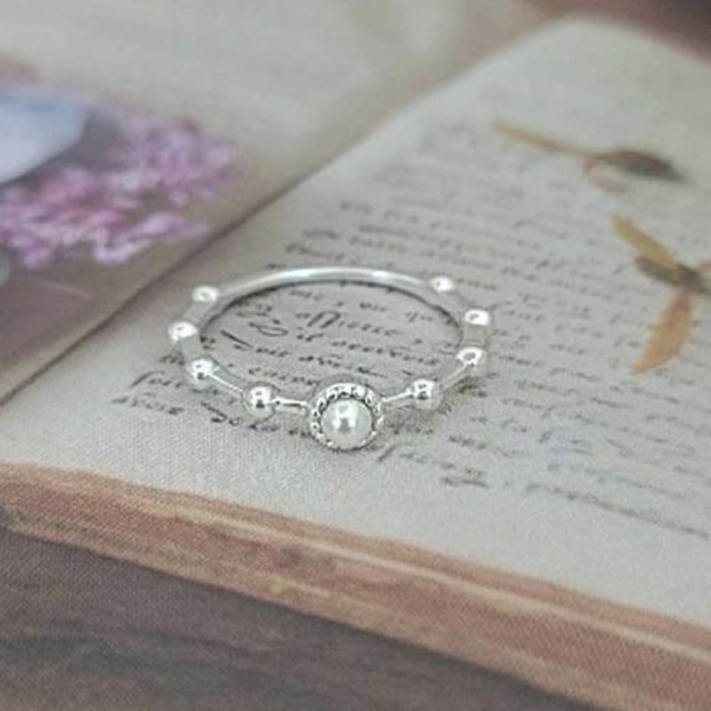 Ollia серебряное многослойное кольцо из серебра 925 пробы, серебряное кольцо с жемчугом