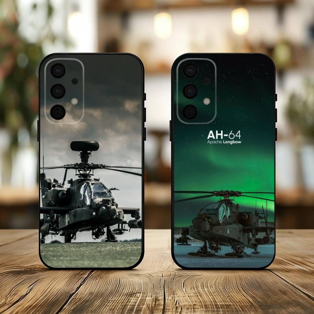 Чехол для телефона Apache AH-64 Helicopter G-Gunships для Samsung Galaxy A73, A72, A71, A70, A53, A52, A51, Мягкий силиконовый черный чехол