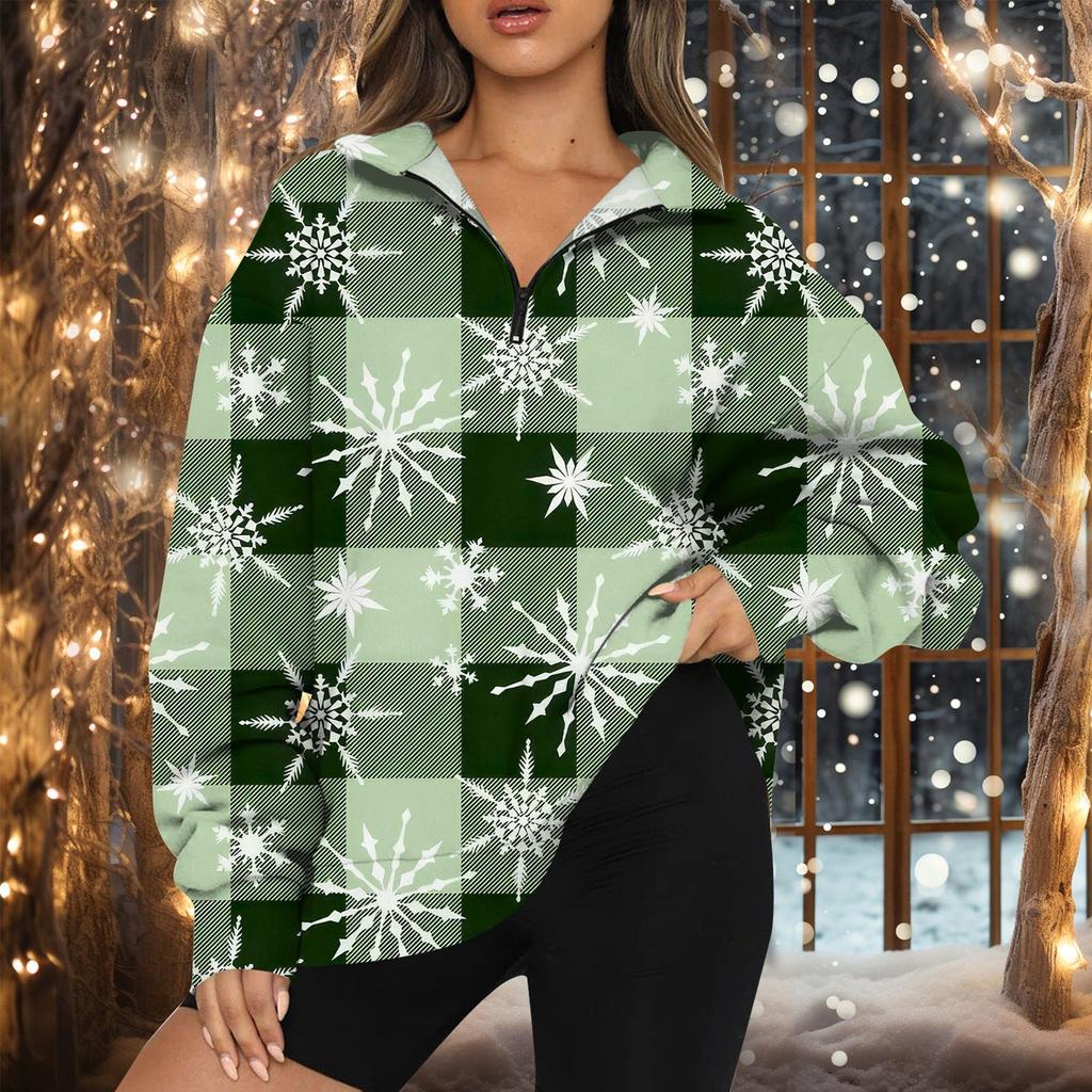 Женская мода повседневная толстовка с длинным рукавом и принтом на молнии с высоким воротом и заниженными плечами