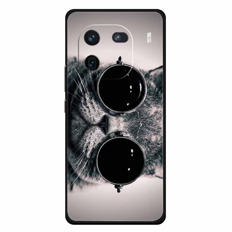 For Vivo Iqoo 12 Case Soft Silicone Cat Owl Fashion Back Covers for Vivo iQOO 12 Pro Cases Marble Shockproof Phone Shells Iqoo12