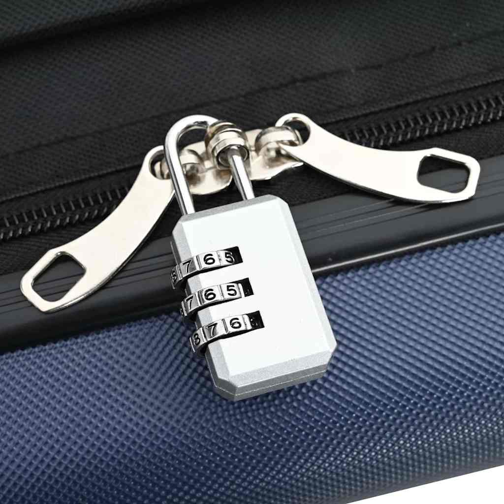 Suitcase with Lock Dark Blue 34 x 23 x 55.5 cm ABS Plastic
