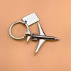 Creative 3D Model Airplane Keychain, Airplane Gift Pendant, Airplane Gift Keyring, Carving, Promotional Souvenir