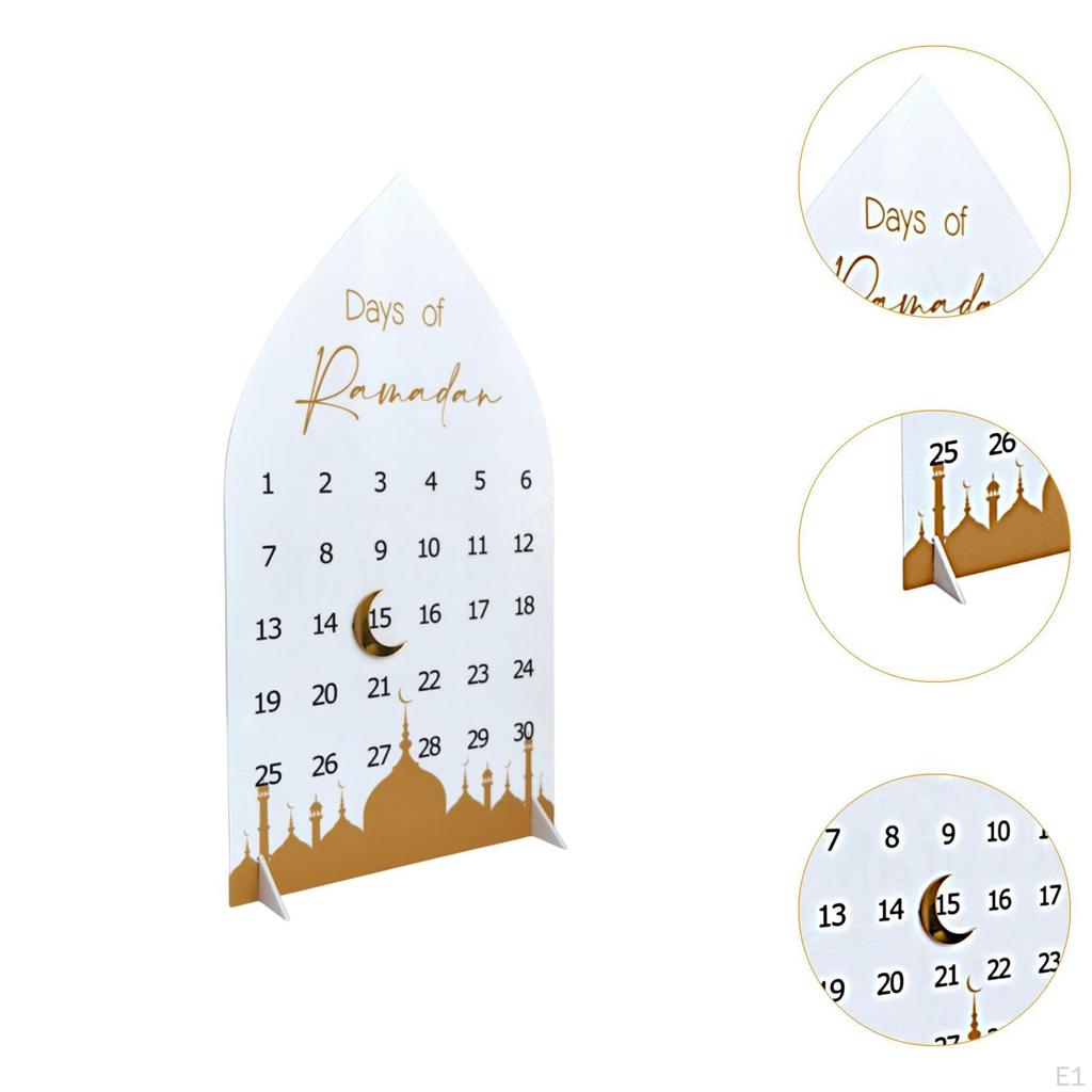 Настольный календарь Рамадана Ид Мубарак 30 дней Традиционное рукоделие Домашнее украшение для