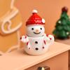 2/5 Набор Мини Снеговик Чашка Украшение Миниатюрная Рождественская Чашка Сцена Пейзаж Смола Кукольный домик Аксессуары Рождественские Поделки Подарки