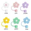Soft Silicone Straw Covers Dust-Proof Flower Straw Toppers Creative Drinking Dust Cap  for Tumblers