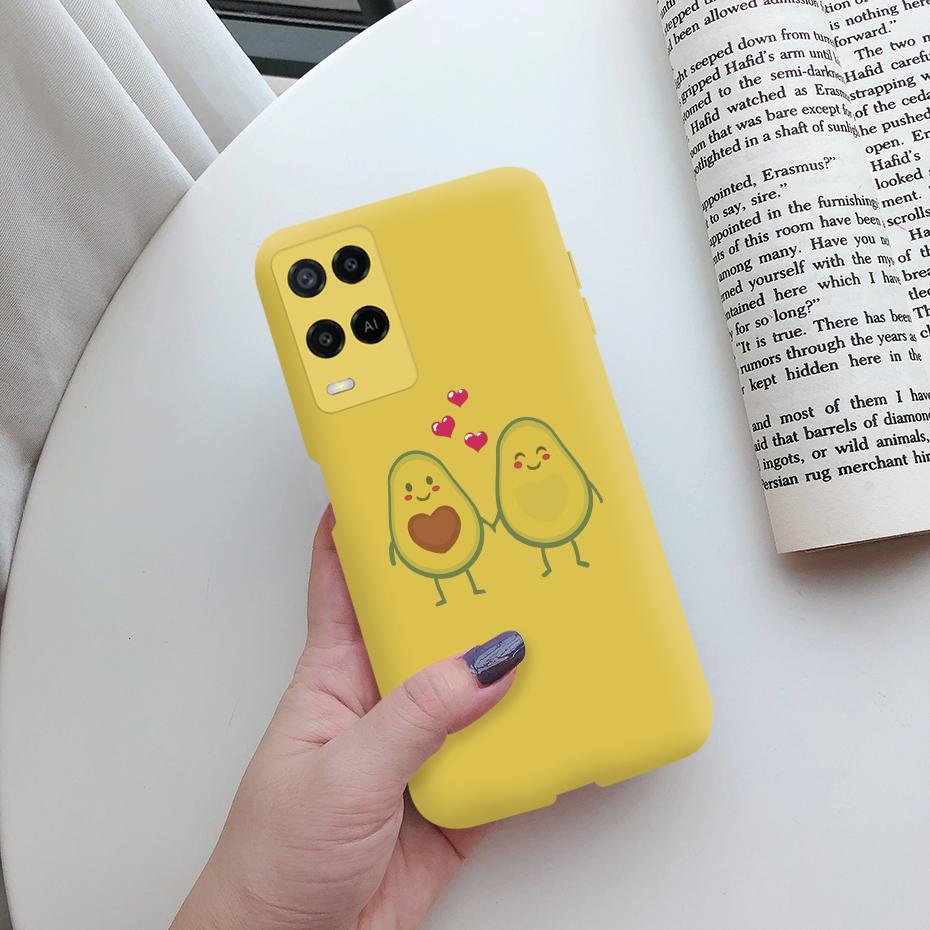 For Oppo A54 Case CPH2239 Soft Silicone Shockproof Cute Painted Cover For Oppo A54 OppoA54 A 54 6.1" Phone Cases Fundas Bumper