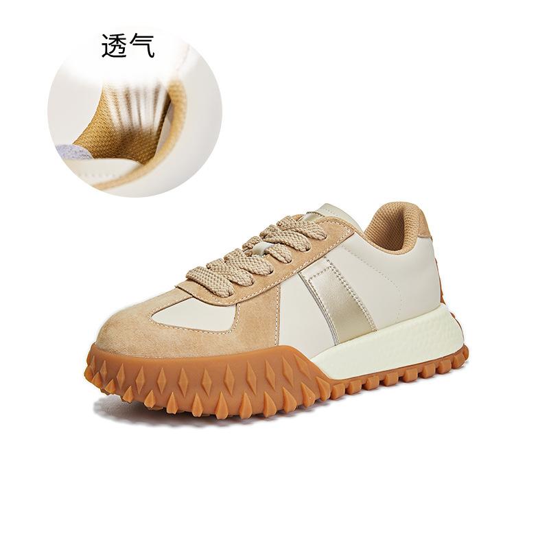 Абсорбирующая подошва кожа обувь Форрест Гамп 2025 весна новая платформа папины кроссовки женская мода спортивная трендовая обувь универсальная женская обувь