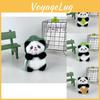 Charming Mini Panda Plush Toy Keychain Cute Animal Accessory For Bags And Cars