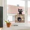 Cartoon Black Cat Mouse Bedroom Study Door Home Wall Background Beautification Decoration Wall Stickers