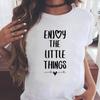 (Asian Size) Graphic Tee Casual T Sweet Letter Style Trend Clothing Print Female Casual Women's Top Fashion Short Sleeve T-shirt