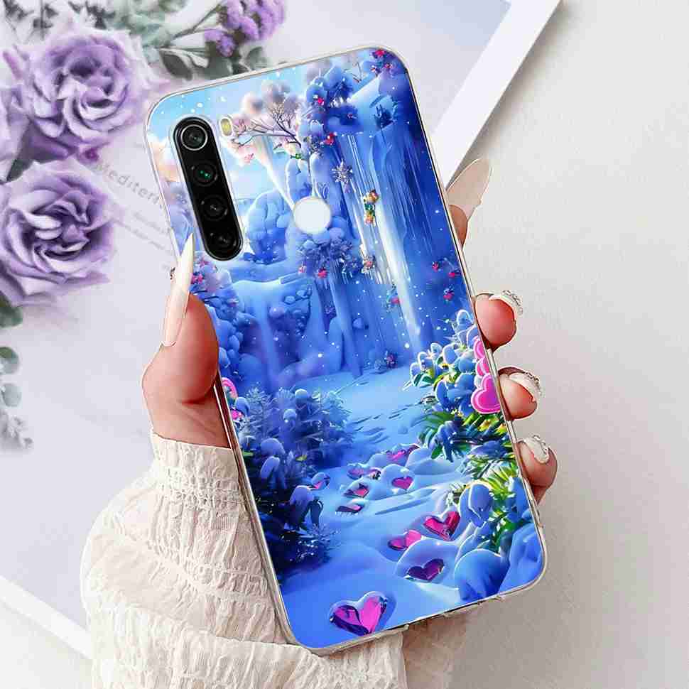 Чехол для Xiaomi Redmi Note 8 Винтажный Дракон Роскошный Цветок Мягкий Силикон ТПУ Чехол Для Redmi Note8 Note 8T Чехлы для Телефона Ударопрочный