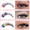 Colored Lash Clusters Kit Individual False Eyelashes Set Segmented Fake Eyelashes with Lash   and   and Lash Tweezers