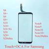 Стекло с тачскрином с OCA-дигитайзером, с проводами для пайки, установка для Samsung Galaxy Edge S8 S9 S10 S20 Ultra Note 8, ремонт LCD