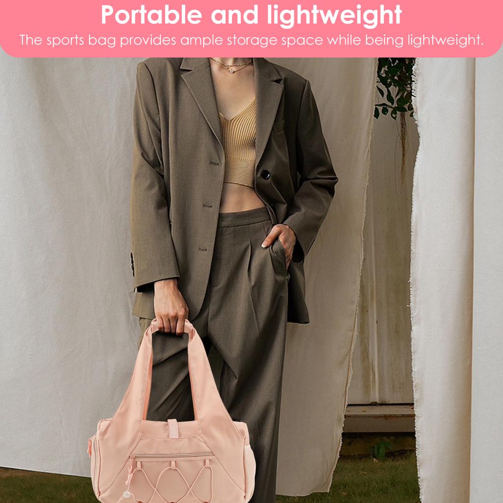Women Gym Bag Large Capacity Lightweight Lady Workout Tote With Shoe Compartment Bottle Sleeve for Travel Weekend Go Out